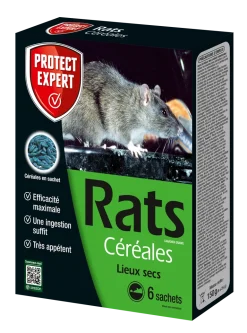 Appât céréales prêt à l'emploi rats 150g PROTECT EXPERT