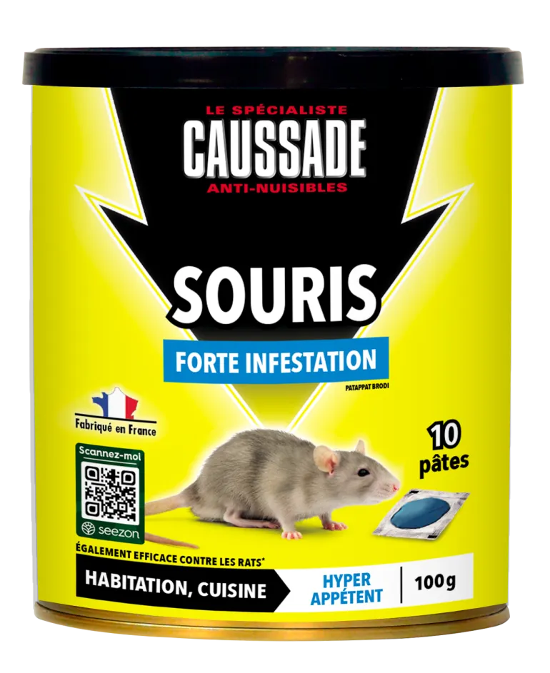 Appât en pâte forte infestation souris 100g CAUSSADE