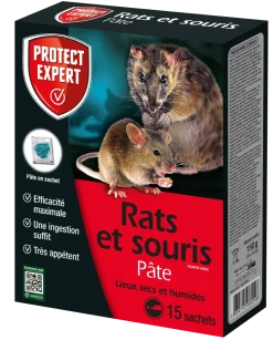 Appât en pâte prêt à l'emploi rats et souris 150g