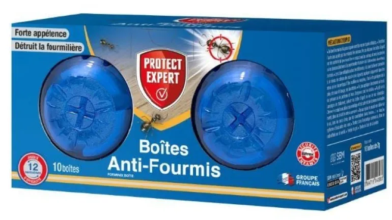 Appât fourmis 2g (x10 boîtes) PROTECT EXPERT