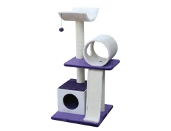 Arbre à chat Cano 105 cm mauve/beige