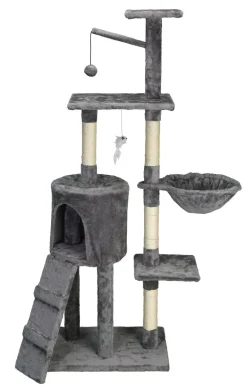 Arbre à chat grande taille anthracite 49x35x138 cm