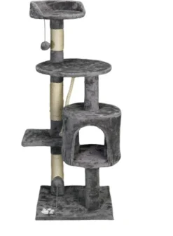 Arbre à chat grand modèle avec refuge et jouets intégrés