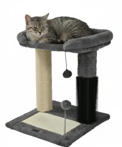 Arbre à chat à plateforme - jouet, griffoir, grattoir Gris