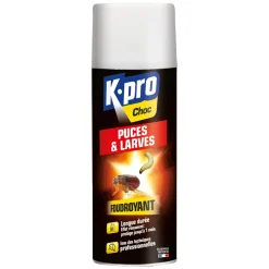 Aérosol foudroyant spécial puces/larves 400ml K.PRO