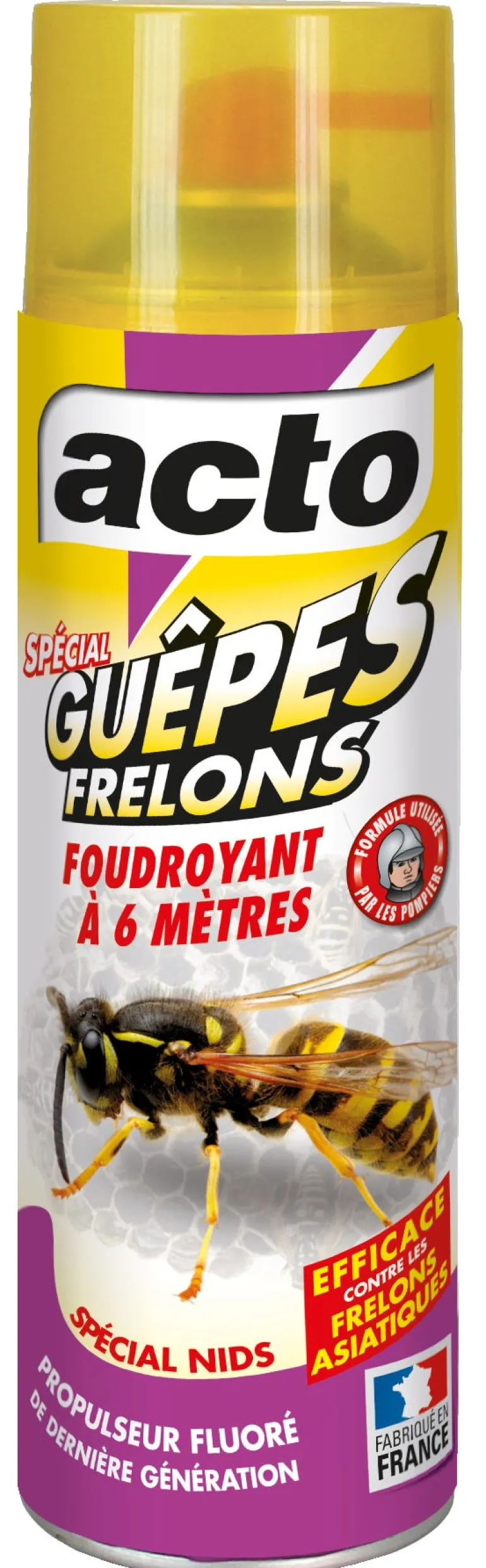 Aérosol nids de guêpes-frelons longue portée 500 ml