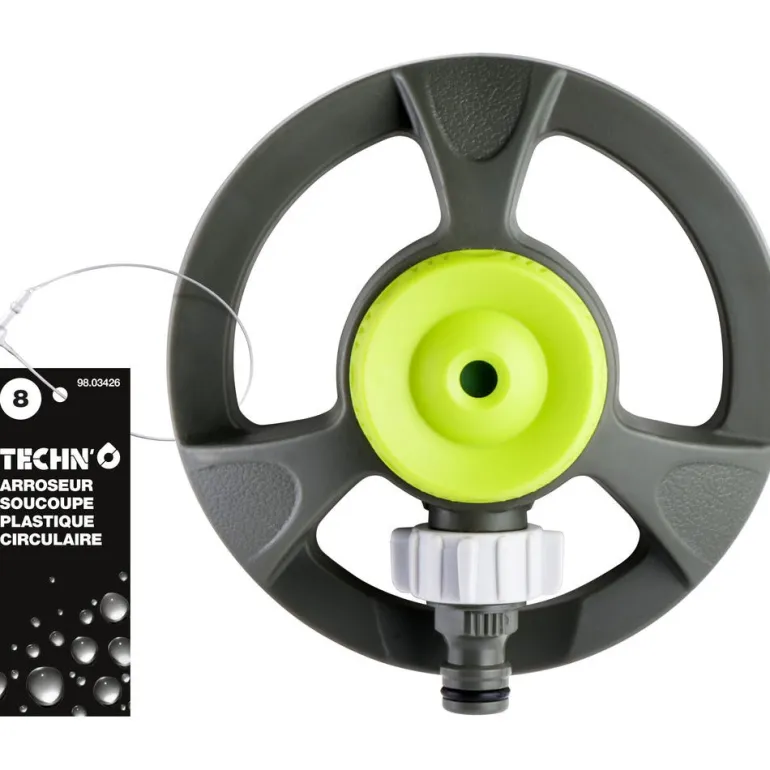 Arroseur soucoupe plastique circulaire