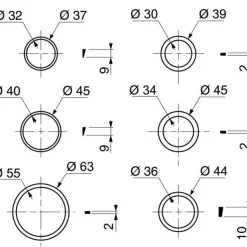 Assortiment de joints pour siphon Ø32 et Ø40mm