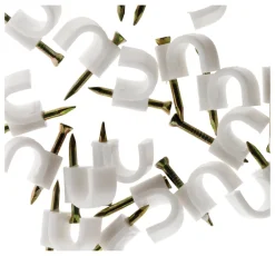 100 attaches plastiques Ø10mm blanc