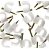 20 attaches plastiques Ø4/5mm blanc