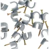 20 attaches plastiques Ø10mm gris