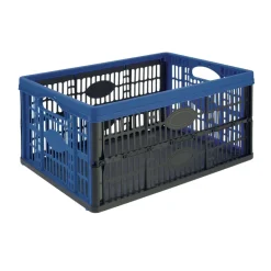 Bac pliant noir et bleu 32L