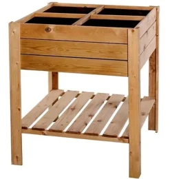 Bac potager sur pieds pin traité autoclave 80 x 80 cm