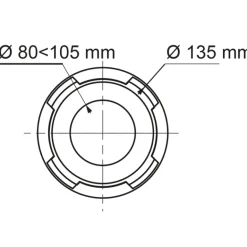Bague de sortie de cuvette avec joint WIRQUIN