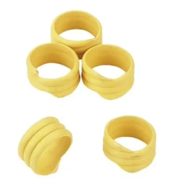 Bague d'identification 16 mm 20 pièces jaune