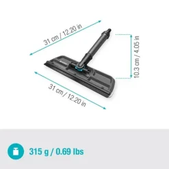 Balai lave-vitre avec raclette et microfibre Cleansystem