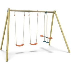 Balançoire double avec face à face Techwood Harmonie Blou