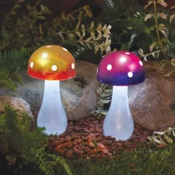 Balise solaire champignon Ø9x28 cm - Vendu à l'unité