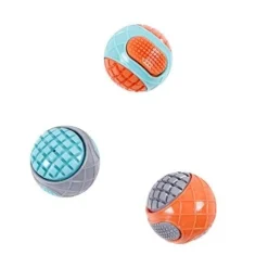 Balle ronde avec squeaker 8 cm (x3)