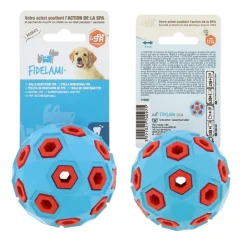 Balle de dentition à remplir en TPR Ø8 cm bleu