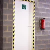 Bande de signalisation Jaune/Noir 33 m x 50 mm lisse MOTTEZ