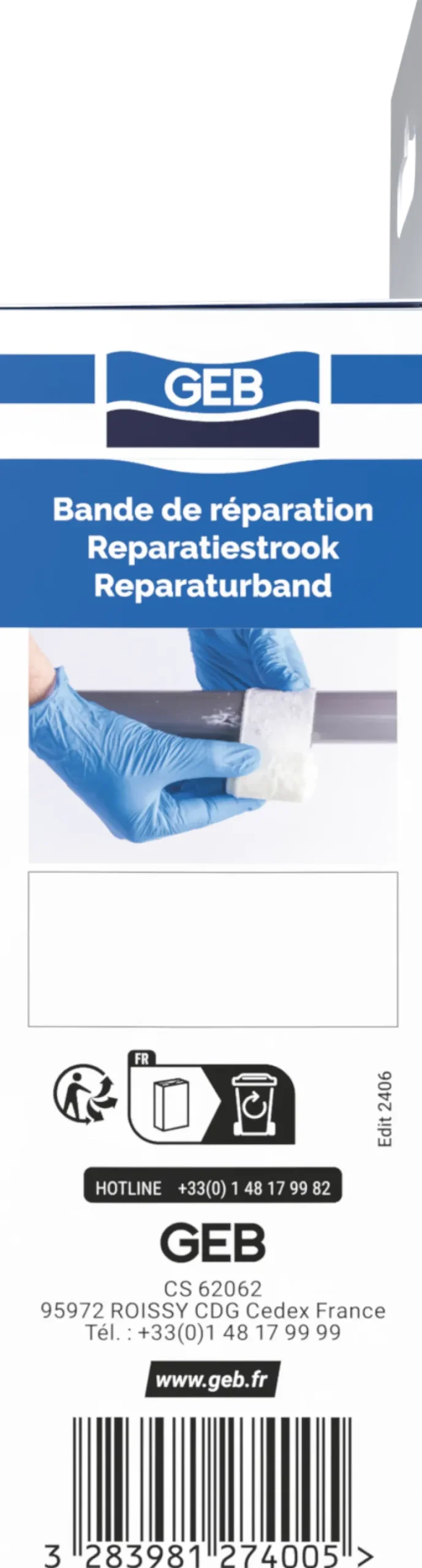 Bande de réparation 1,5m