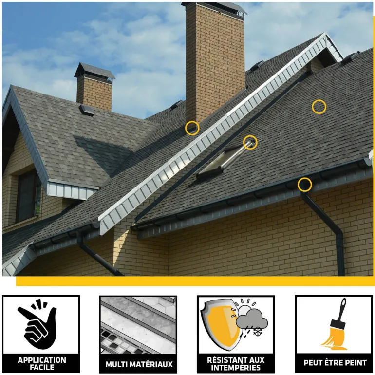 Bande d'étanchéité Sika Multiseal grise - 0.10mm x 3m