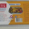 Barquette aluminium 1L (x10)
