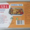 Barquette aluminium 1,5L (x5)