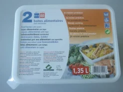 Barquette micro-onde 1,35L (x2)