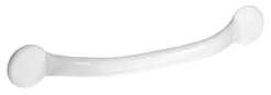 Barre de maintien droite 43 cm acier époxy blanc