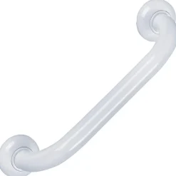 Barre de maintien droite 60 cm aluminium époxy blanc