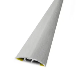 Barre de seuil alu anodisé titane brossé adhésif 2,7x83cm