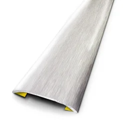 Barre de seuil déco inox brossé adhésif 3,7x83cm