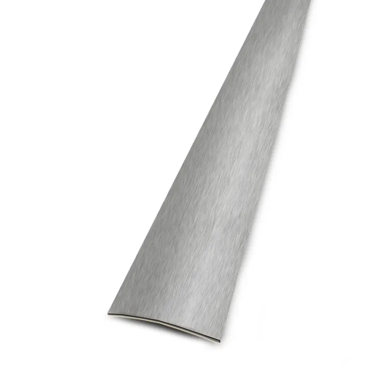 Barre de seuil inox brillant adhésif 3x83cm