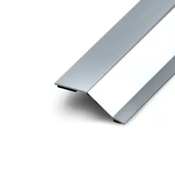 Barre de seuil multi-niveau inox brillant adhésif 5x83cm