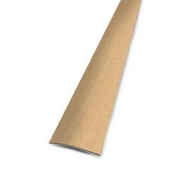 Barre de seuil plat acier revêtu hêtre adhésif 3x83cm