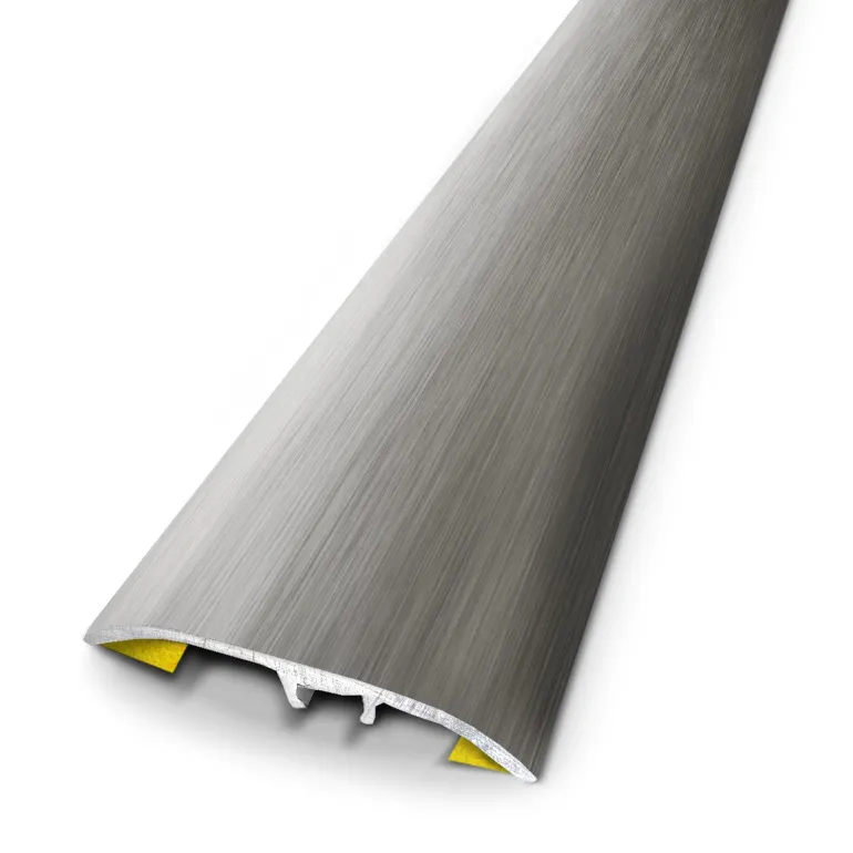 Barre de seuil universel alu anodisé titane brossé 3,7x83cm
