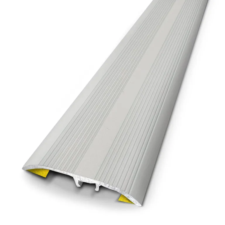 Barre de seuil universel alu naturel strié 3,7x83cm