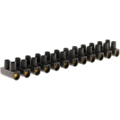 Barrette de connexion 25mm² noir 12 plots ZENITECH