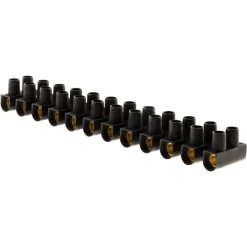 Barrette de connexion 25mm² noir 12 plots ZENITECH