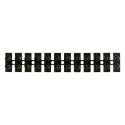 Barrette de connexion 4mm² noir 12 plots ZENITECH
