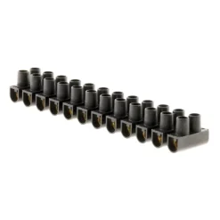 Barrette de connexion 4mm² noir 12 plots ZENITECH
