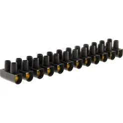 Barrette de connexion 16mm² noir 12 plots ZENITECH