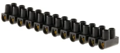 Barrettes 6mm² noir 12 plots