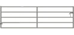 Barrière herbage galva 4 m