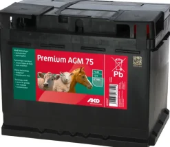 Batterie AGM Premium 12V 75Ah prête à l'emploi AKO