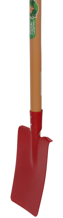 Bêche pour enfant en métal rouge