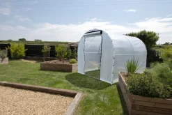 Bâche armée 220g/m² porte zippée pour serre largeur 2 m