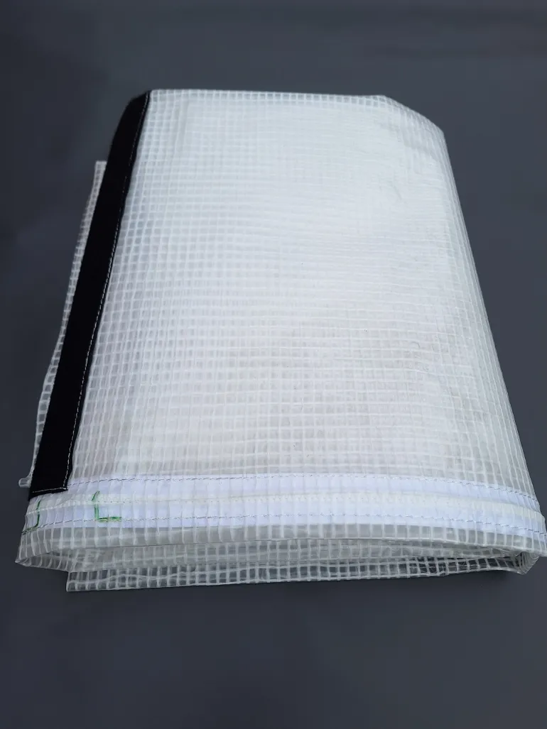 Bâche armée 220g/m² porte zippée pour serre largeur 2 m